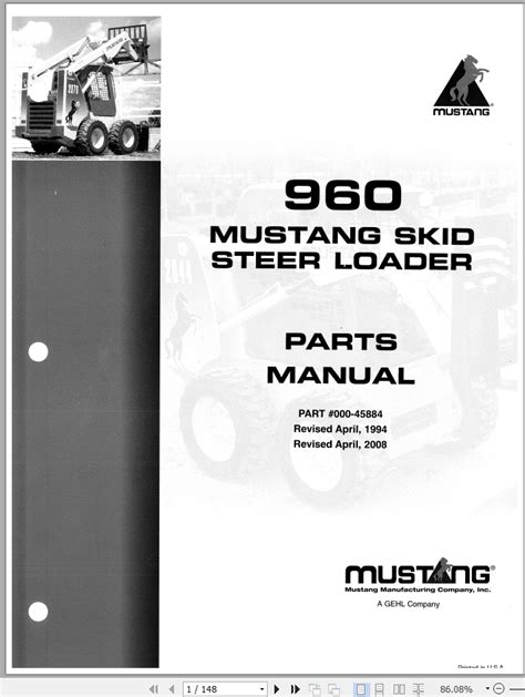 look for 960 skid steer mustang dealer|mustang 960 parts manual.